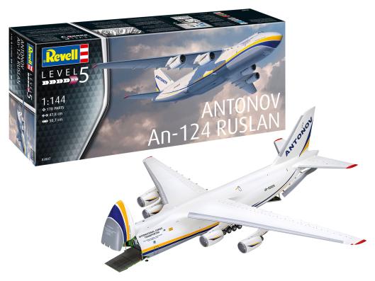 1:144 Antonov An-124 Ruslan Revell Model Kit: 03807 - Image 1