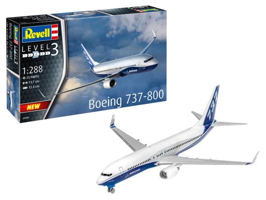 1:288 Boeing 737-800 Revell Model Kit: 03809 - Image 1