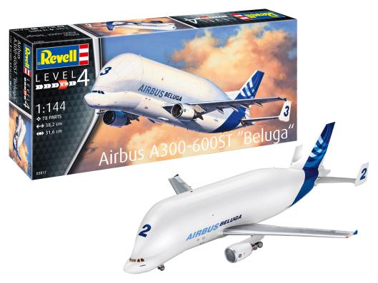 1:144 Airbus A300-600ST "Beluga" Revell Model Kit: )3817 - Image 1