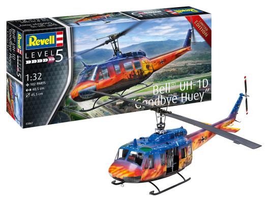 1:32 Bell UH-1D "Goodbye Huey" Limited Edition Revell Model Kit: 03867 - Image 1