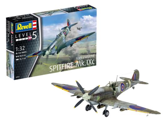 1:32 Supermarine Spitfire Mk.IXc Revell Model Kit: 03927 - Image 1