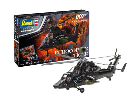 1:72 James Bond Goldeneye Eurocopter Tiger Gift Set Revell Model Kit: 05654 - Image 1