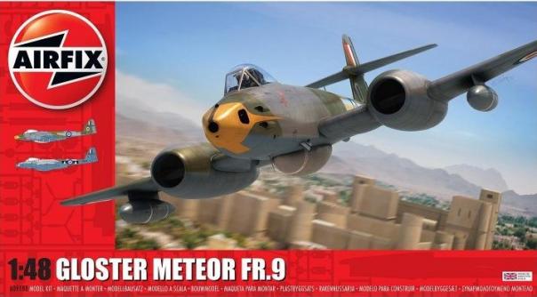 1:48 Gloster Meteor FR.9 Airfix Model Kit: A09188 - Image 1