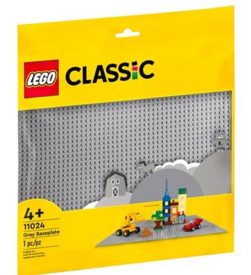 Lego Classic 11024 - Gray Baseplate - Image 1