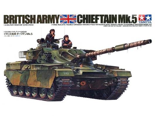 1:35 British Army Chieftain Mk.5 Tamiya Model Kit: 35068 - Image 1