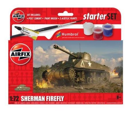 1:72 Sherman Firefly Starter Gift Set Airfix Model Kit: A55003 - Image 1