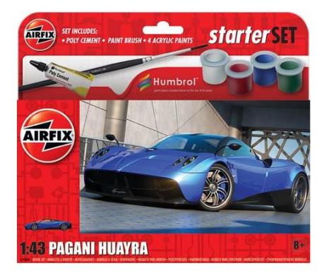 1:43 Pagani Huayra Starter Gift Set Airfix Model Kit: A55008 - Image 1