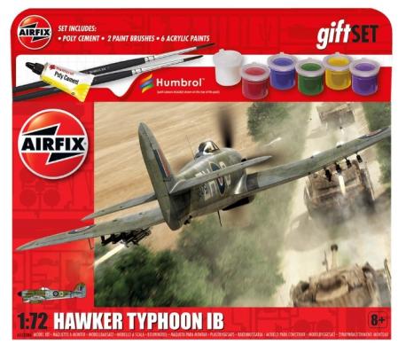 1:72 HawkerTyphoon IB Starter Gift Set Airfix Model Kit: A55208A - Image 1