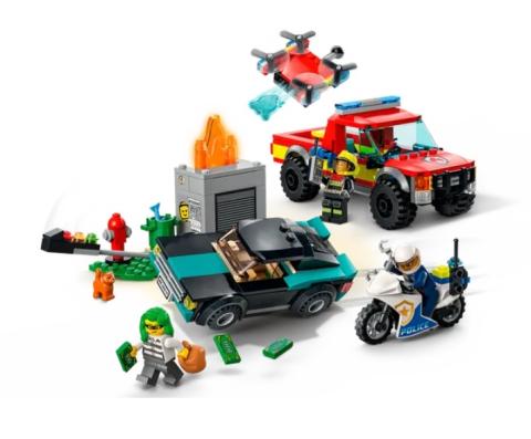 Lego City Fire 60319 - Fire Rescue & Police Chase - Image 2