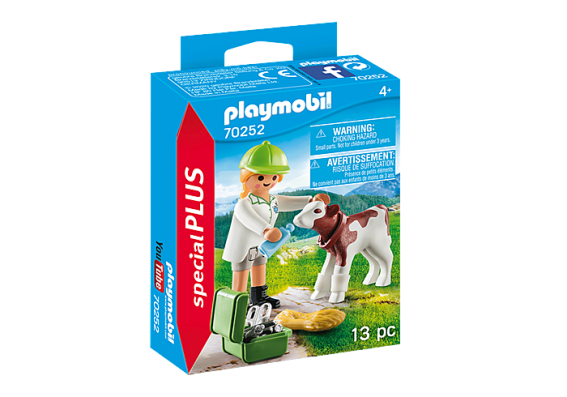 Playmobil Special Plus 70252 - Vet With Calf - Image 1