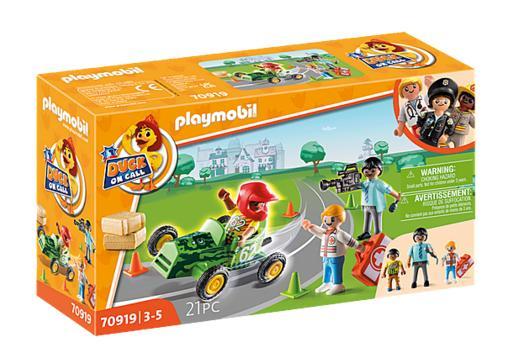 Playmobil 70919: DUCK ON CALL - Ambulance Action: Help the Racing Driver - Image 1