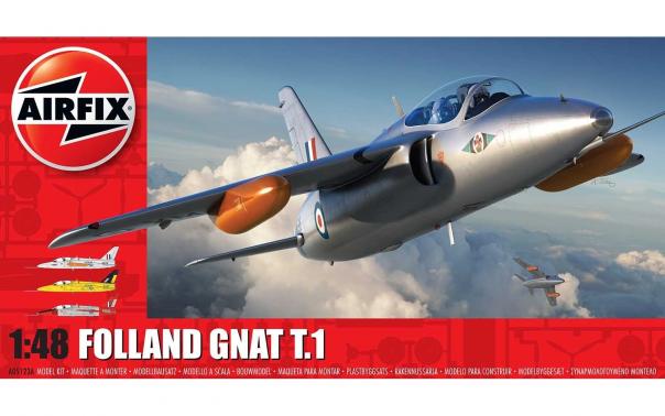 1:48 Folland Gnat T.1 Airfix Model Kit A05123A - Image 1