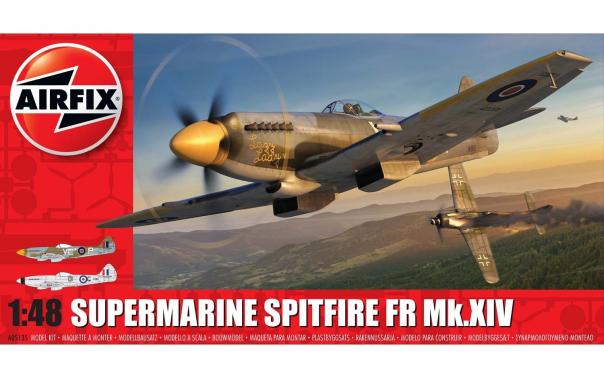 1:48 Supermarine Spitfire FR Mk.XIV Airfix Model Kit: A05135 - Image 1
