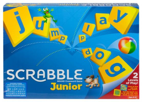 Mattel Junior Scrabble Childrens Board Game - Image 1