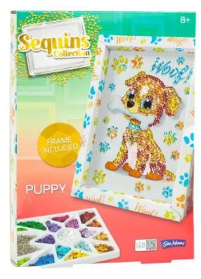 John Adams Sequins Collection Puppy Crafting Kit - Image 1