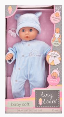 Tiny Tears Baby Soft 15″ (38cm) Doll – Blue Outfit - Image 1