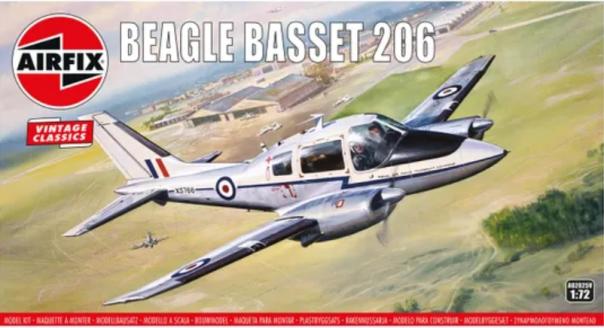 1:72 Beagle Basset 206 Vintage classics AIrfix Model Kit: A02025V - Image 1