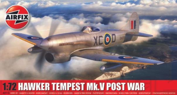 1:72 Hawker Tempest Mk.V Post War Airfix Model Kit: A02110 - Image 1