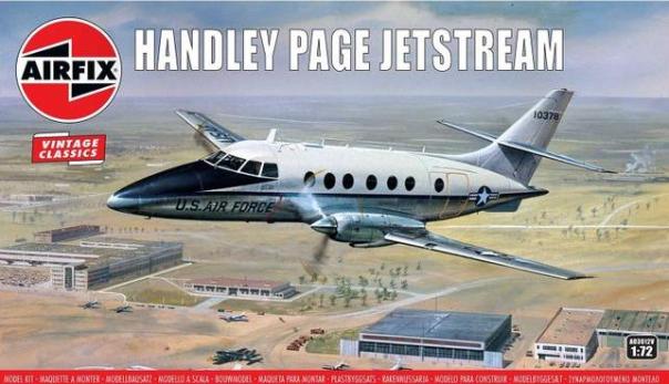 1:72 Handley Page Jetstream Vintage Classics Airfix Model Kit: A03012V - Image 1