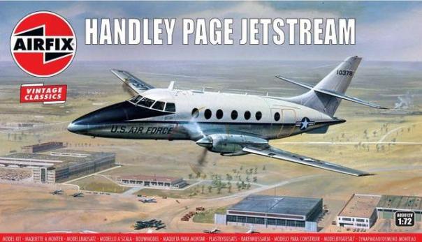 1:72 Handley Page Jetstream Vintage Classics Airfix Model Kit: A03012V - Image 1