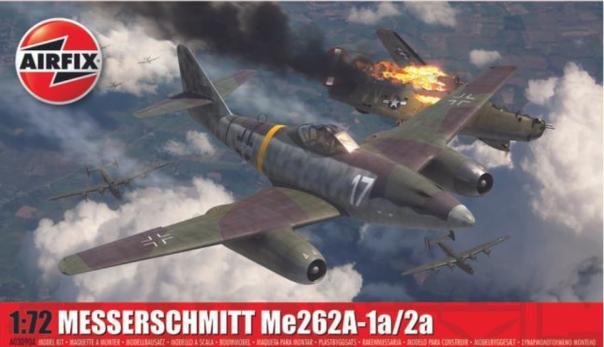 1:72 Messerschmitt Me262A-1A/2A Airfix Model Kit: A03090A - Image 1