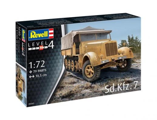 1:72 Sd.Kfz.7 (Late Production) Revell Model Kit: 03263 - Image 1