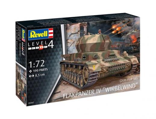 1:72 Flakpanzer IV "Wirbelwind" (2cm Flak 38) Revell Model Kit: 03267 - Image 1