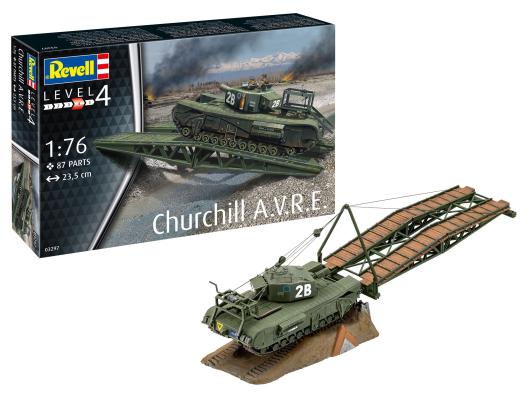 1:76 Churchill A.V.R.E. Revell Model Kit: 03297 - Image 1