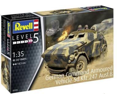 1:35 German Command Armoured Vehicle Sd.Kfz.247 Ausf.B Revell Model Kit: 03335 - Image 1