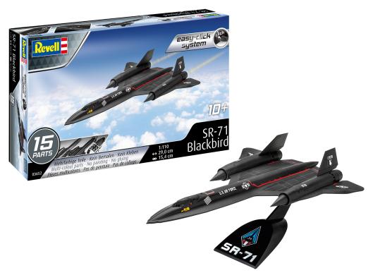 1:110 Sr-71 Blackbird Easy Click Revell Model Kit: 03652 - Image 1