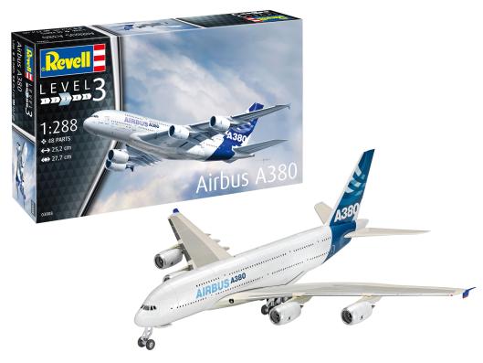 1:288 Airbus A380 Revell Model Kit: 03808 - Image 1