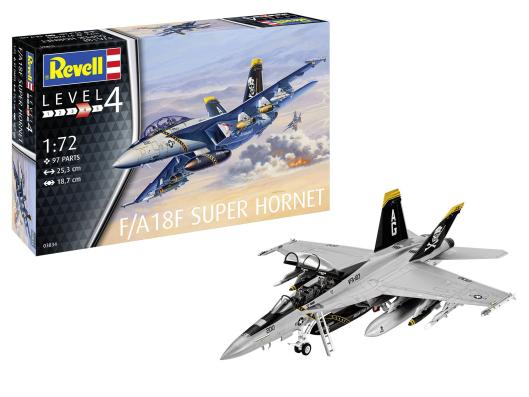 1:72 F/A 18F Super Hornet Revell Model Kit: 03834 - Image 1