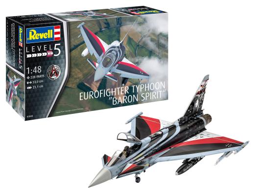 1:48 Eurofighter Typhoon "Baron Spirit" Revell Model Kit: 03848 - Image 1