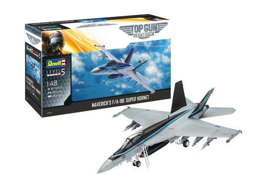 1:48 Maverick's F/A-18E Super Hornet Revell Model Kit: 03864 - Image 1