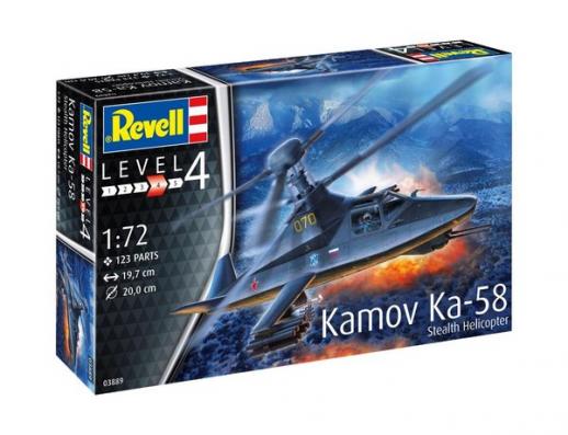 1:72 Kamov Ka-58 Stealth Helicopter Revell Model Kit: 03889 - Image 1