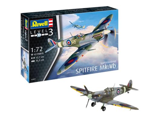 1:72 Supermarine Spitfire MK.VB Revell Model Kit: 03897 - Image 1