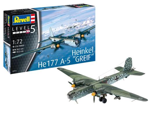 1:72 Heinkel He177 A-5 "Greif" Revell Model Kit: 03913 - Image 1