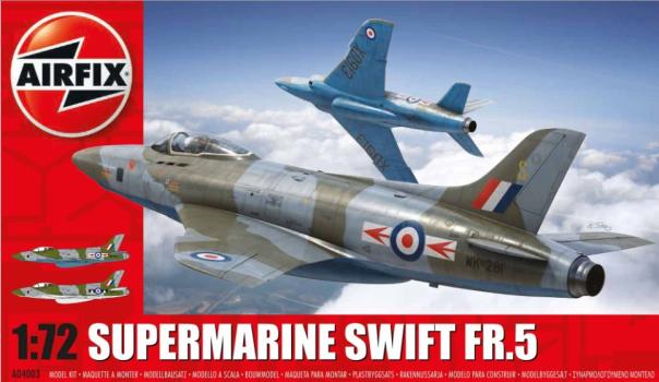 1:72 Supermarine Swift FR.5 Airfix Model Kit: A04003 - Image 1