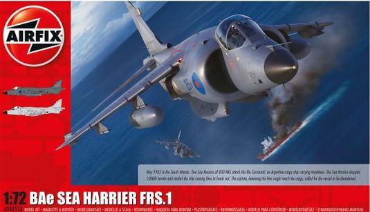 1:72 BAe Sea Harrier FRS.1 Airfix Model Kit: A04051A - Image 1