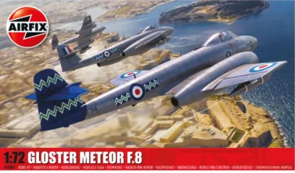 1:72 Gloster Meteor F.8 Airfix Model Kit: A04064 - Image 1
