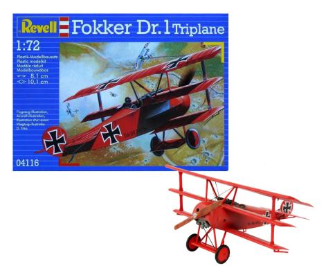 1:72 Fokker Dr.1 Triplane Revell Model Kit: 04116 - Image 1