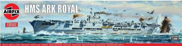 1:600 HMS Ark Royal Airfix Vintage Classics Model Kit: A04208V - Image 1