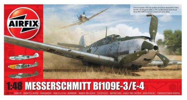 1:48 Messerschmitt Bf109E-3/E-4 Airfix Model Kit: A05120B - Image 1