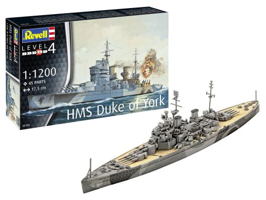 1:1200 HMS Duke Of York Revell Model Kit: 05182 - Image 1