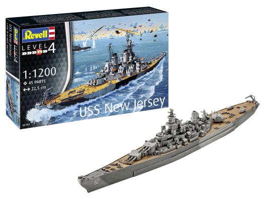 1:1200 USS New Jersey Revell Model Kit: 05183 - Image 1