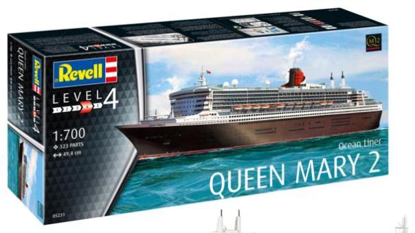 1:700 Ocean Liner Queen Mary 2 Revell Model Kit: 05231 - Image 1