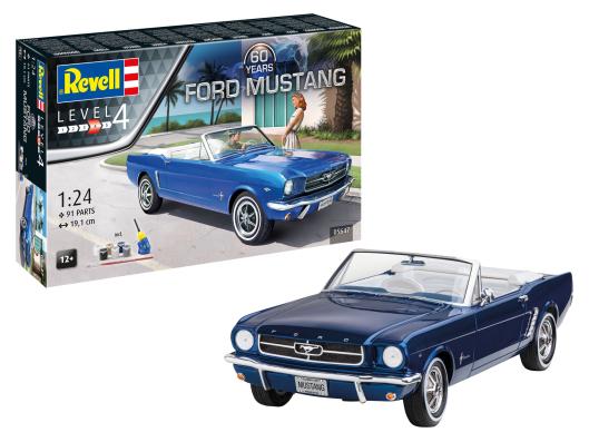 1:24 Ford Mustang (60yrs) Gift Set Revell Model Kit: 05647 - Image 1