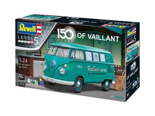 1:24 150 Years Of Vaillant VW T1 Bus Gift Set Revell Model Kit: 05648 - Image 1