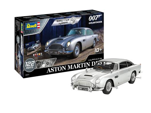 1:24 James Bond Goldfinger Aston Martin DB5 Easy Click Gift Set Revell Model Kit: 05653 - Image 1