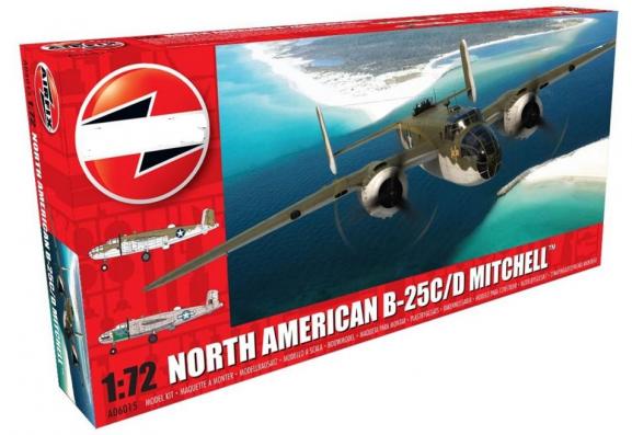 1:72 North American B-25C/D Mitchell Airfix Model Kit: A06015 - Image 1